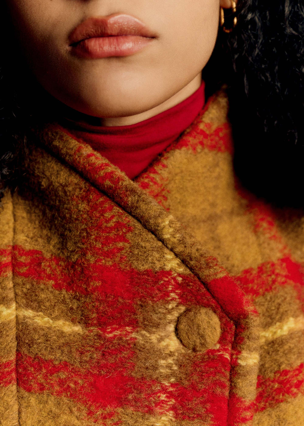 Veste Carlo - Carreaux Rouge et jaune