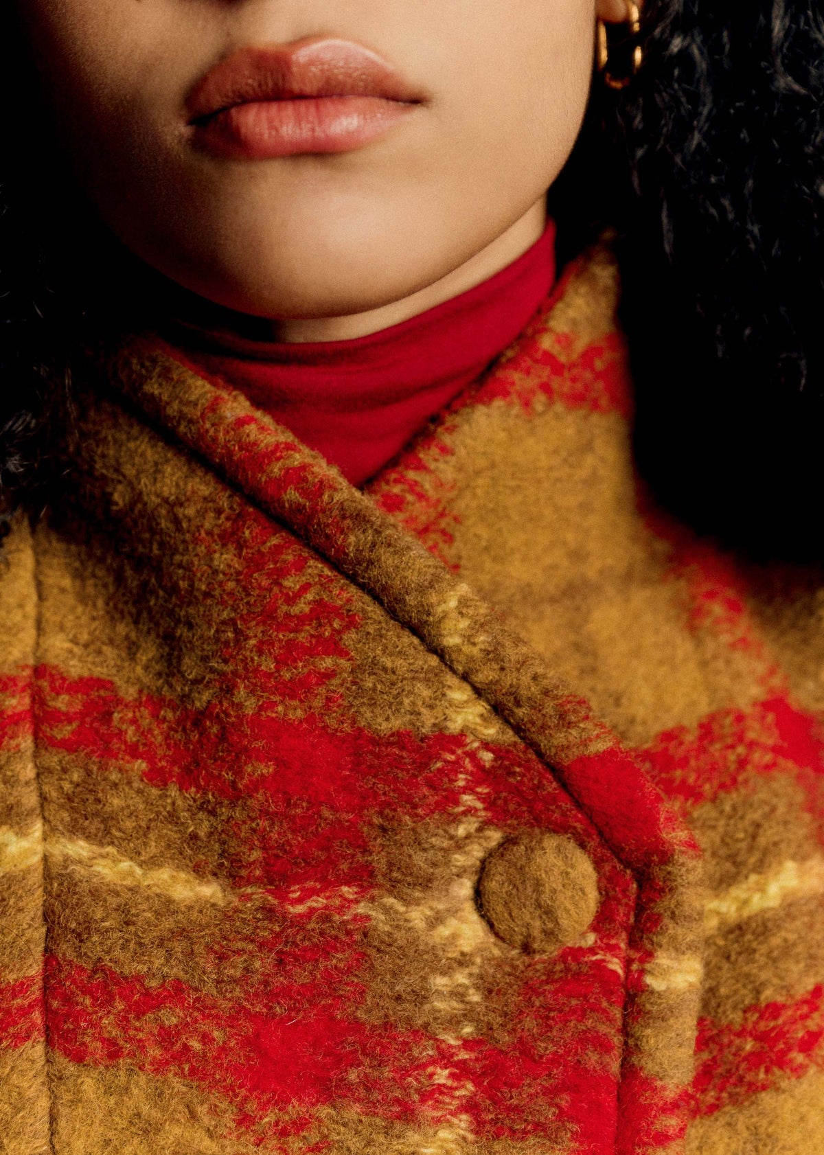 Veste Carlo - Carreaux Rouge et jaune