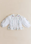 Chemise Henria - Sézane x SEA NY - Broderie Contrastée Mini Multico Fond Écru