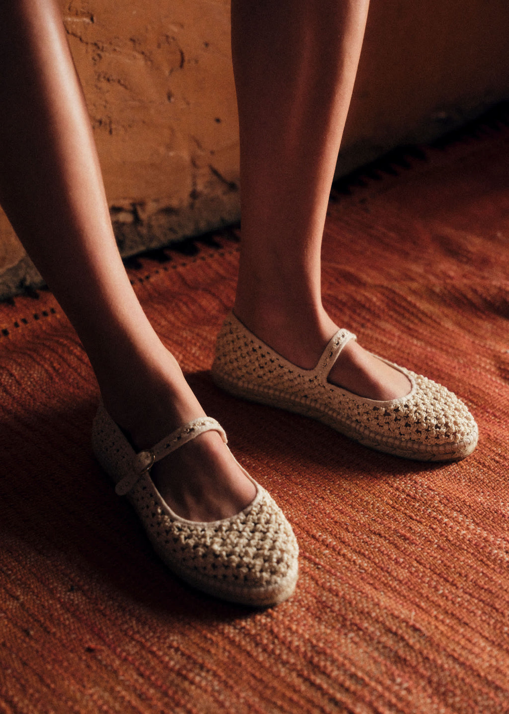 Espadrilles Mariana - Ecru Textile Tressé