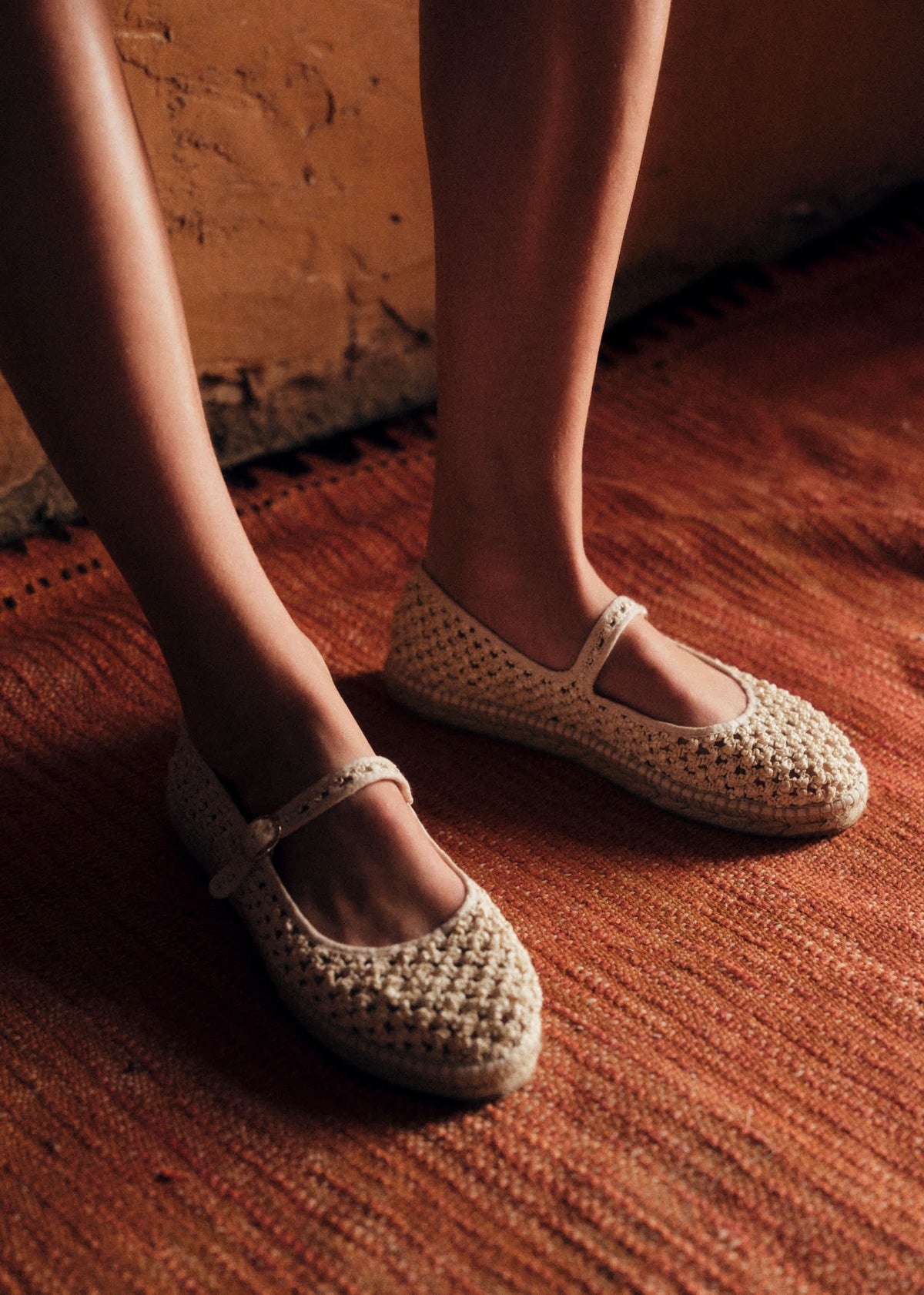 Espadrilles Mariana - Ecru Textile Tressé