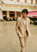 Veste Kale - Beige Rayures Fines Marron