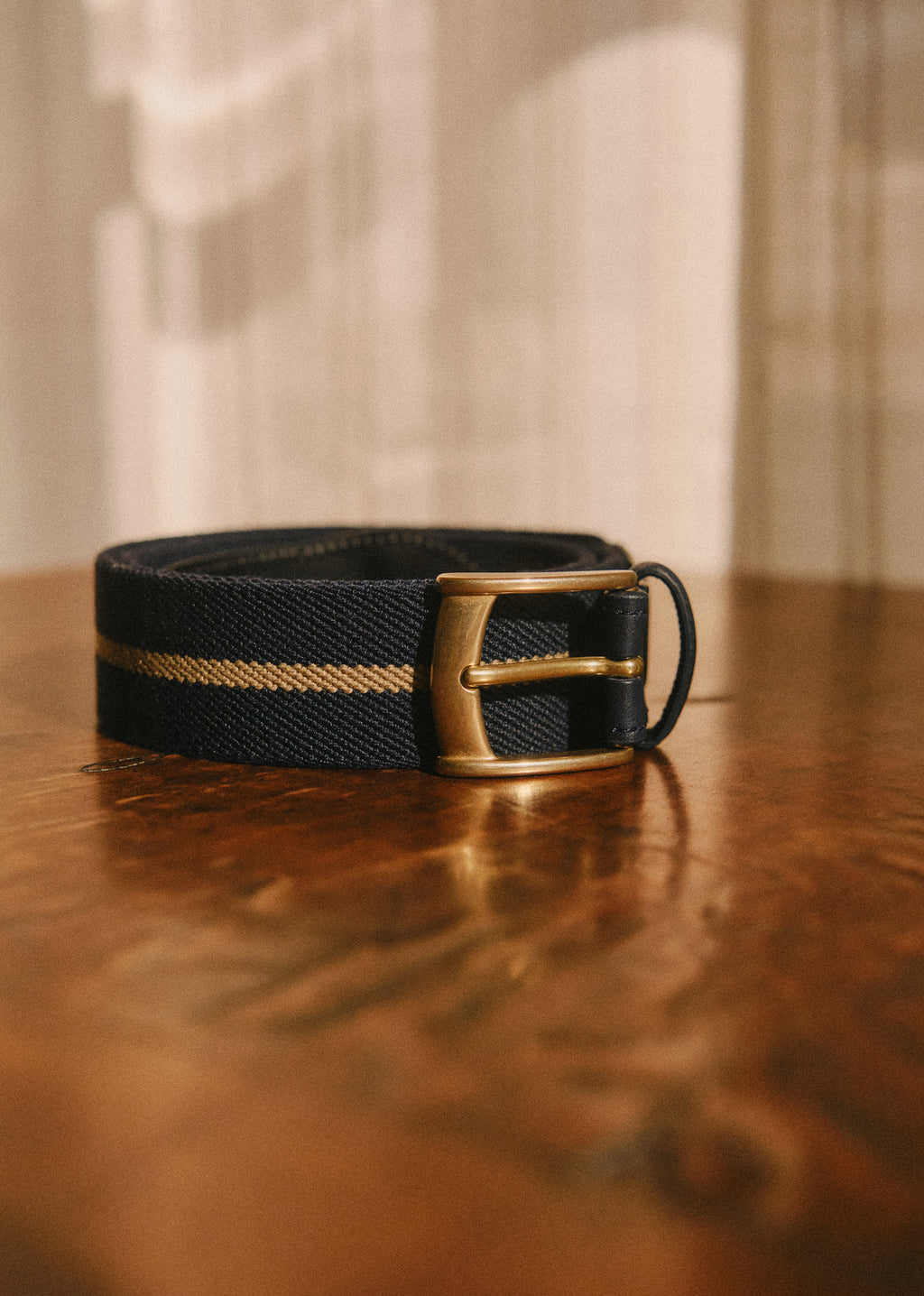 Ceinture Inaro - Marine Rayure Beige