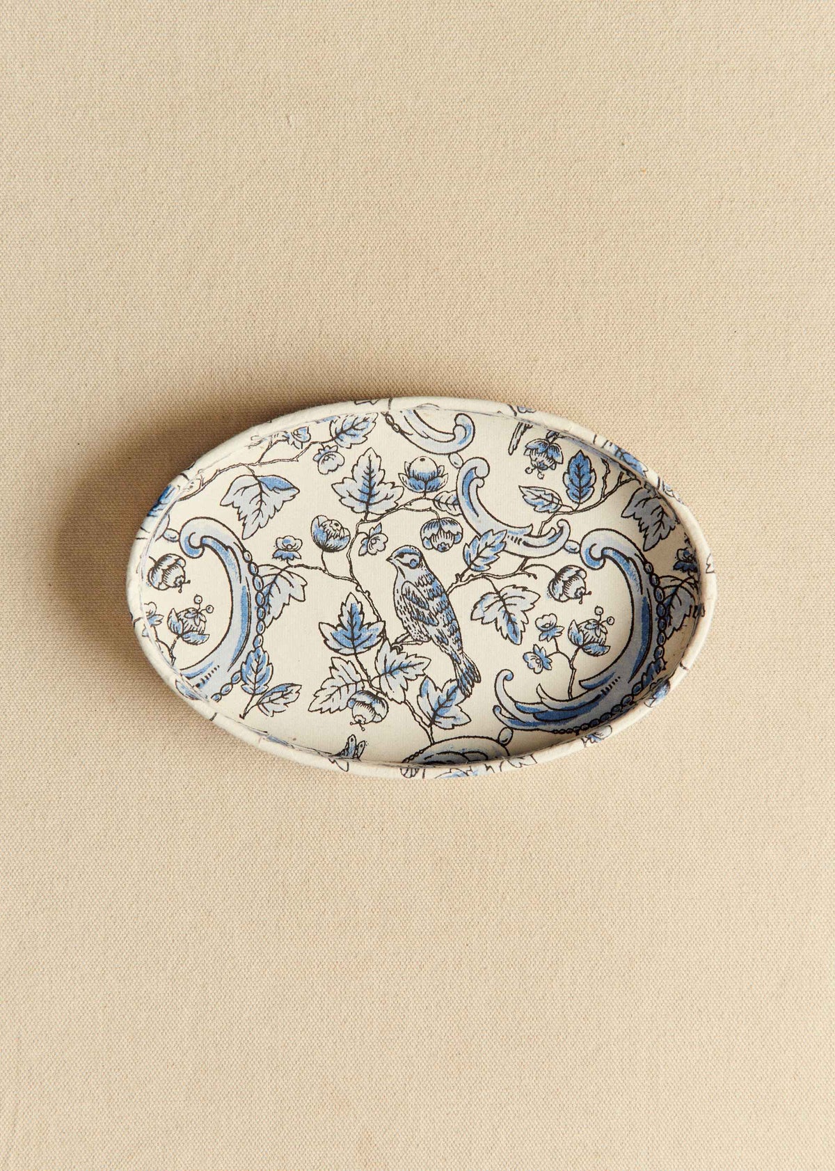 Petit Vide-poche - Sézane x Antoinette Poisson - Imprimé Oiseaux Bleus
