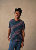 T-Shirt Kenny - Marine Rayures Rouge / Blanc