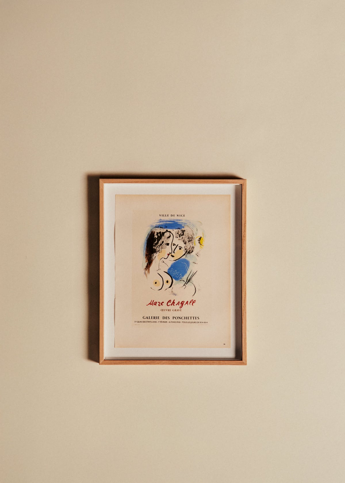 Affichette Mourlot de Chagall - N°12