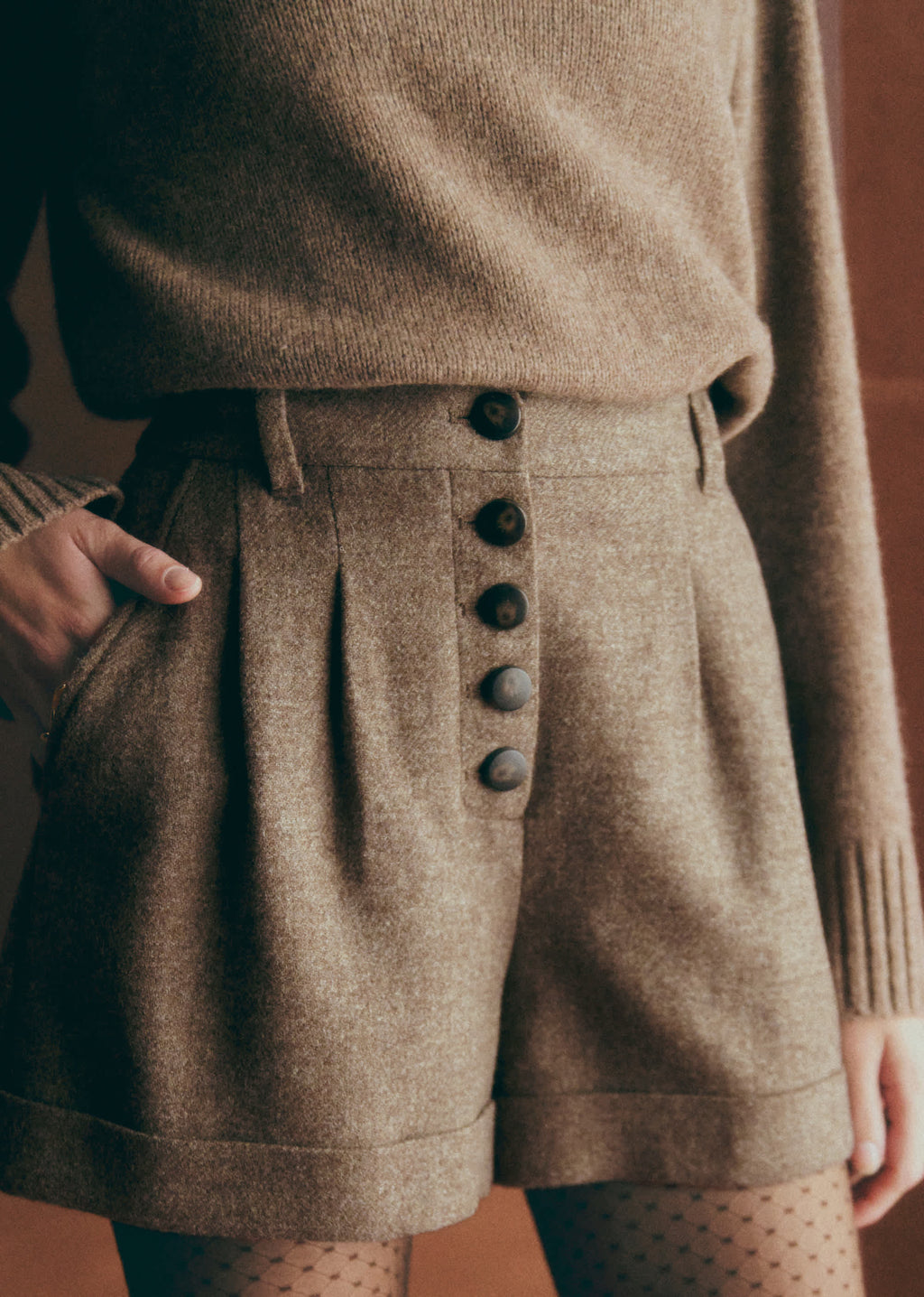 Short Wallace - Taupe
