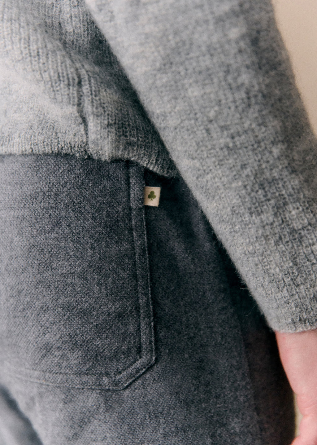 Pantalon Gaby - Flanelle Gris Chiné