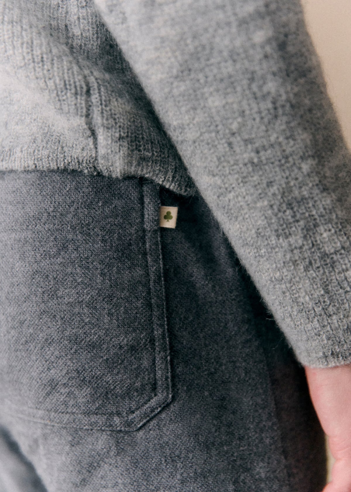 Pantalon Gaby - Flanelle Gris Chiné