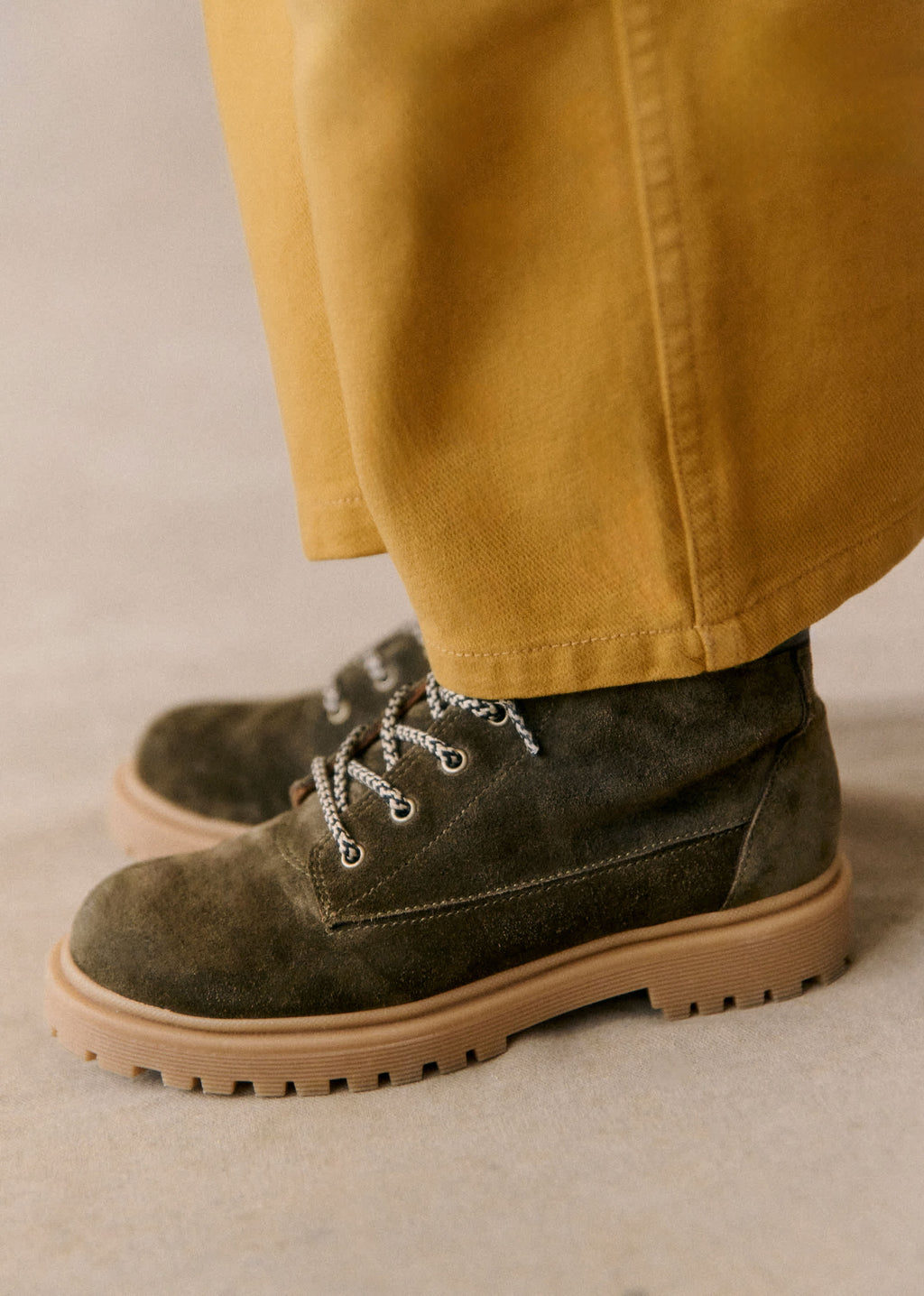 Bottines Octave - Kaki Lisse