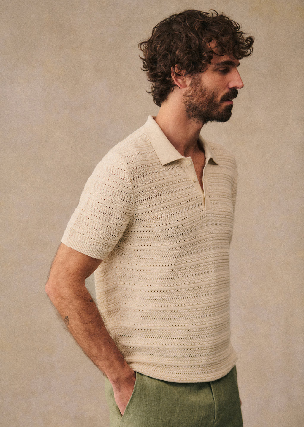 Polo Maille Pietro - Écru