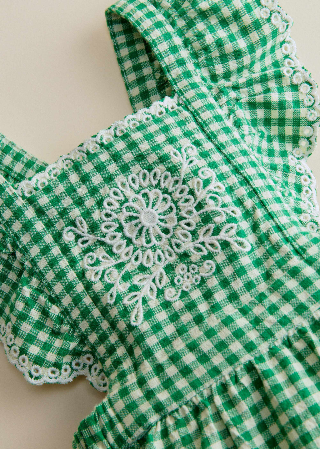 Robe Aurore - Vichy Vert