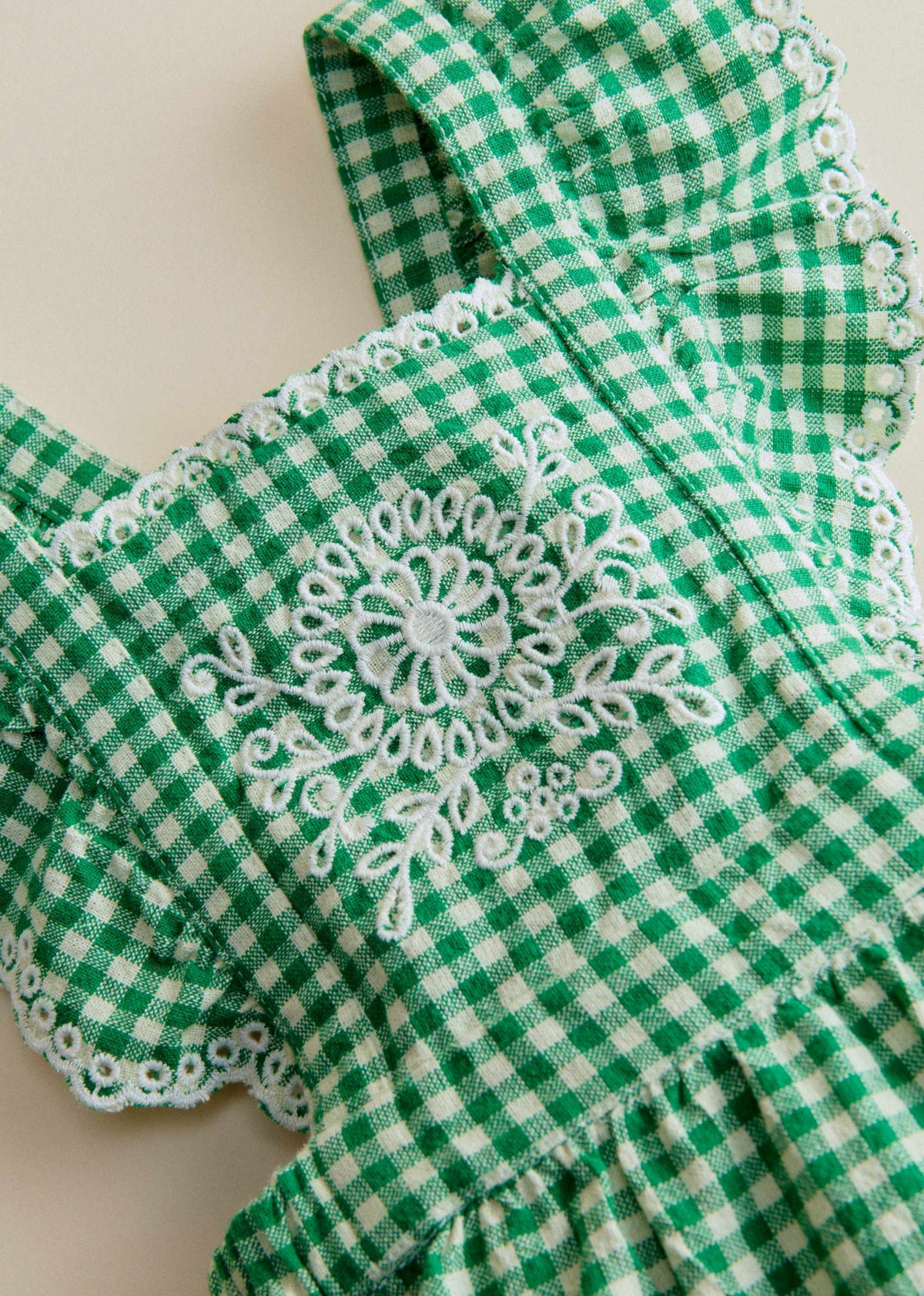 Robe Aurore - Vichy Vert