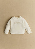 Sweat-Shirt Tommy Amour - Ecru/Doré