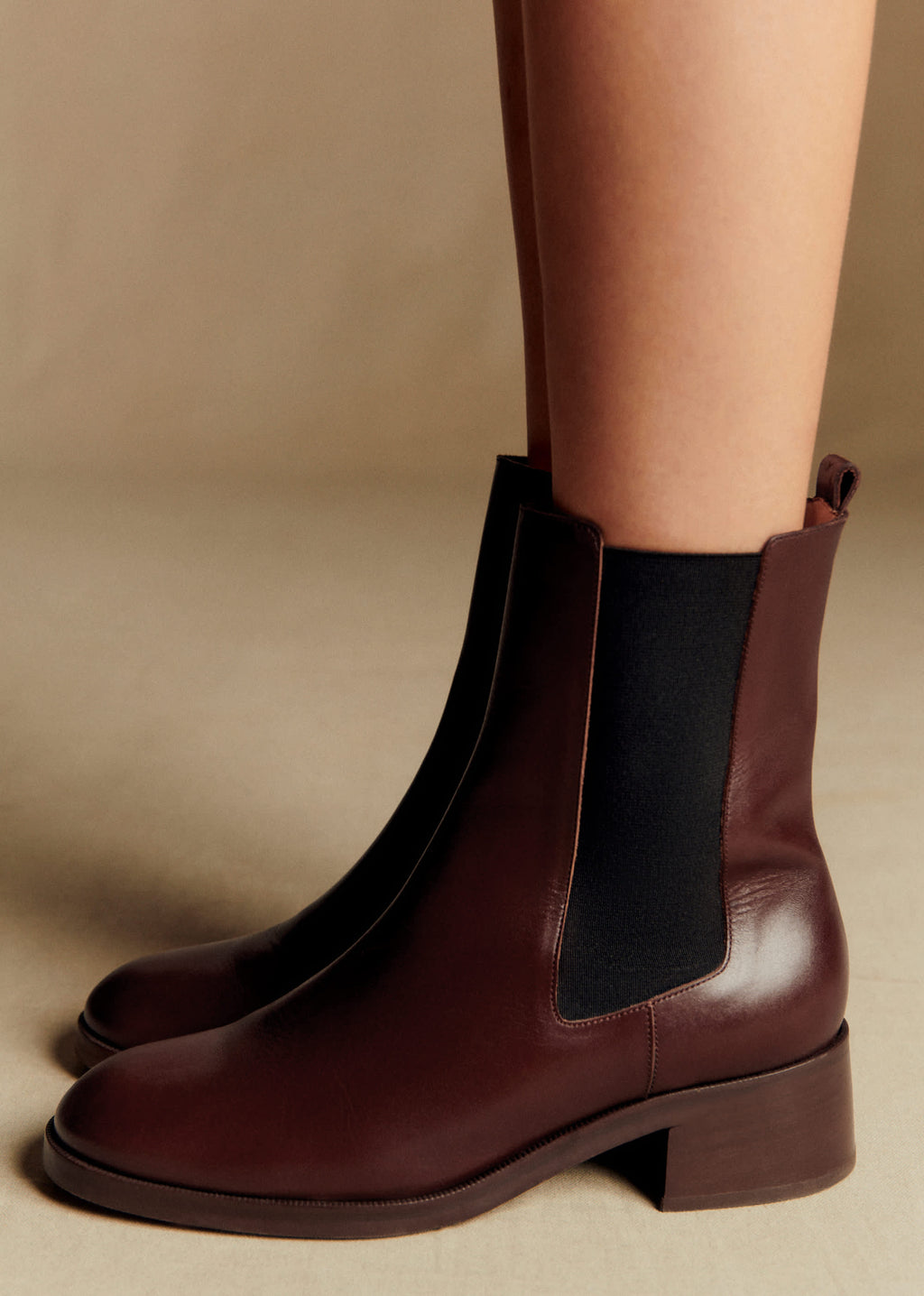 Bottines Low Agnès - Chocolat Lisse