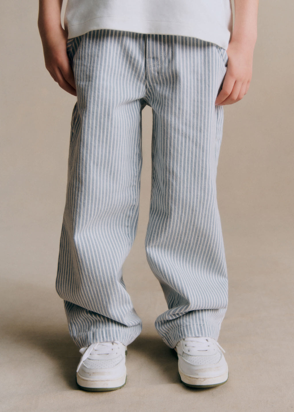Pantalon Giulio - Denim Rayé Bleu