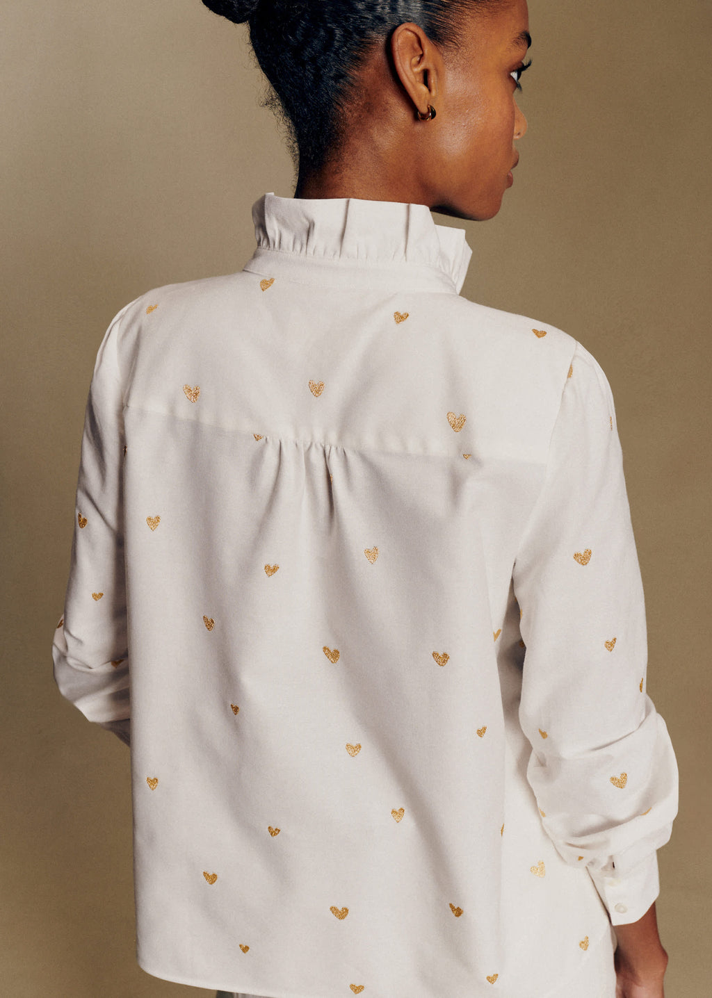 Coffret Chemise Chlo - Broderie Coeur Doré