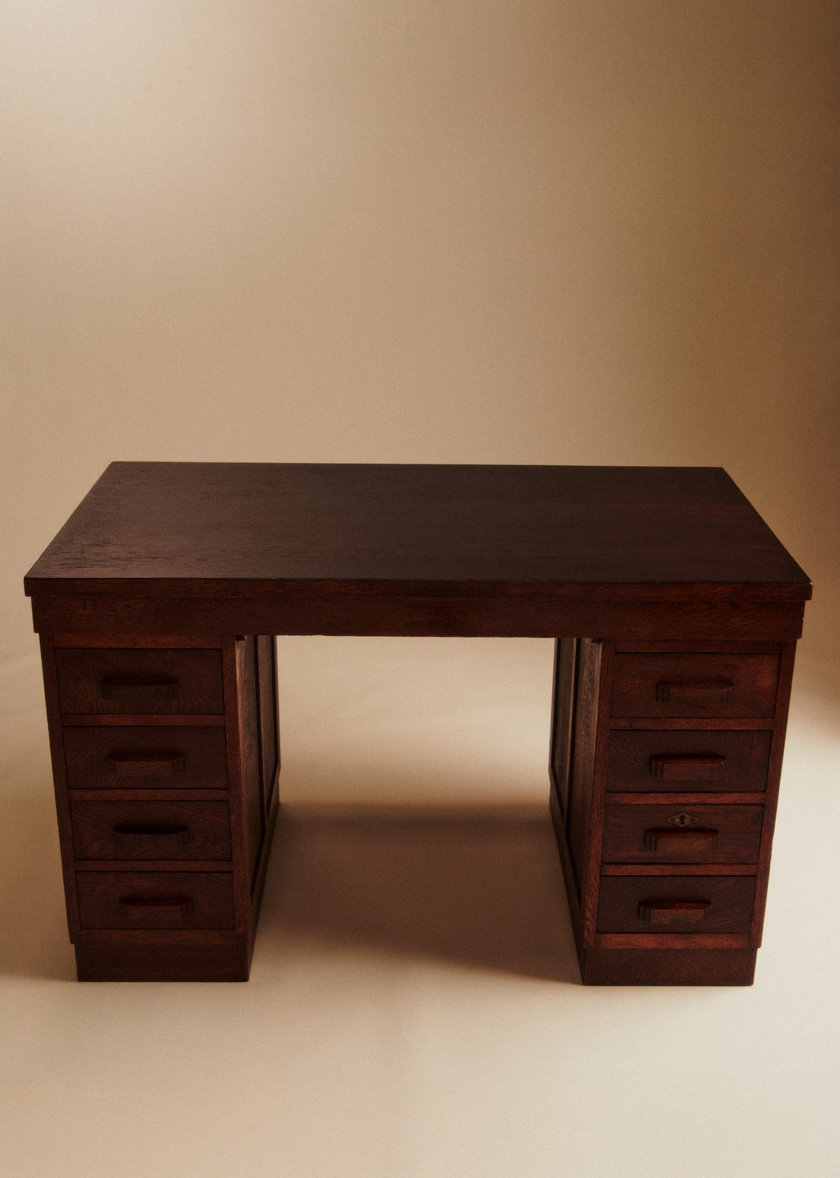 Bureau en chêne vintage - Chêne teinté
