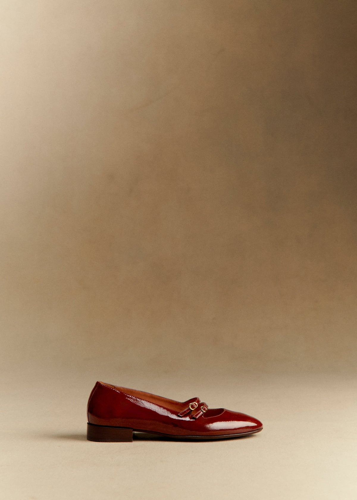 Ballerines Low Ninon - Acajou Vernis