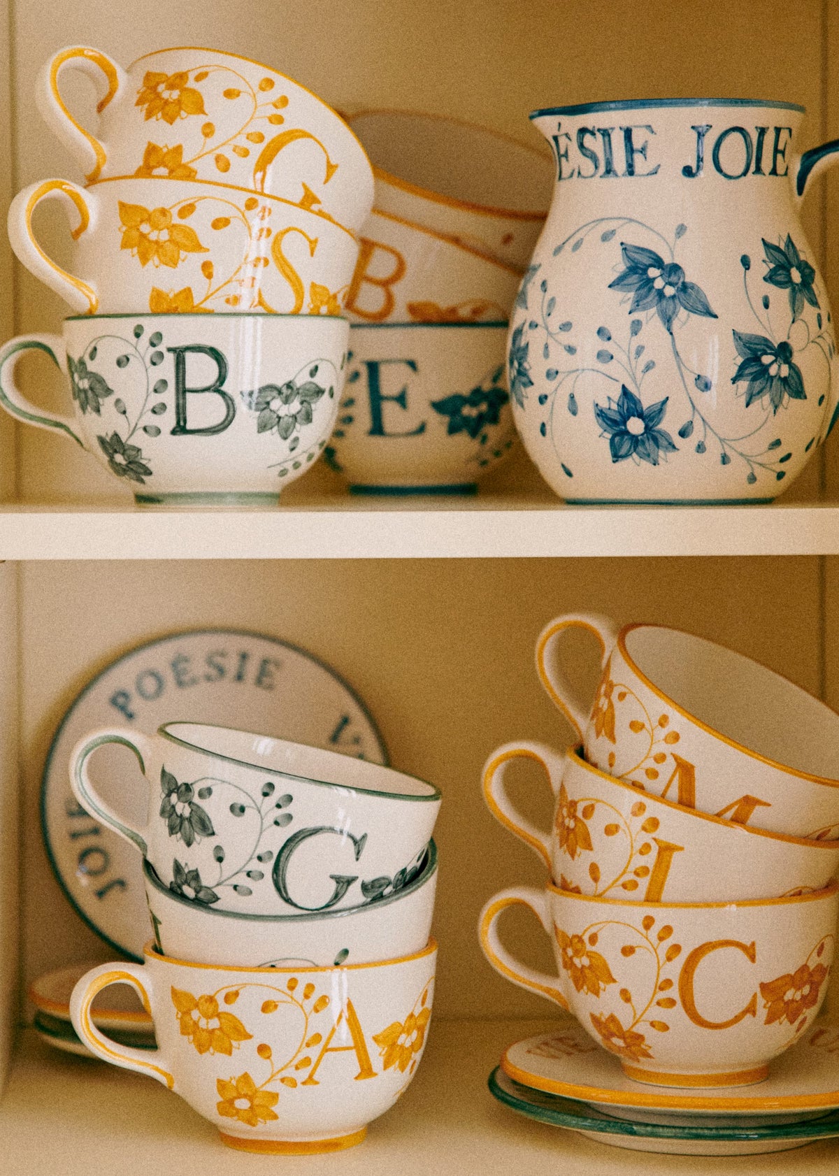 Tasse Poème - Bleu orage - Lettre Z