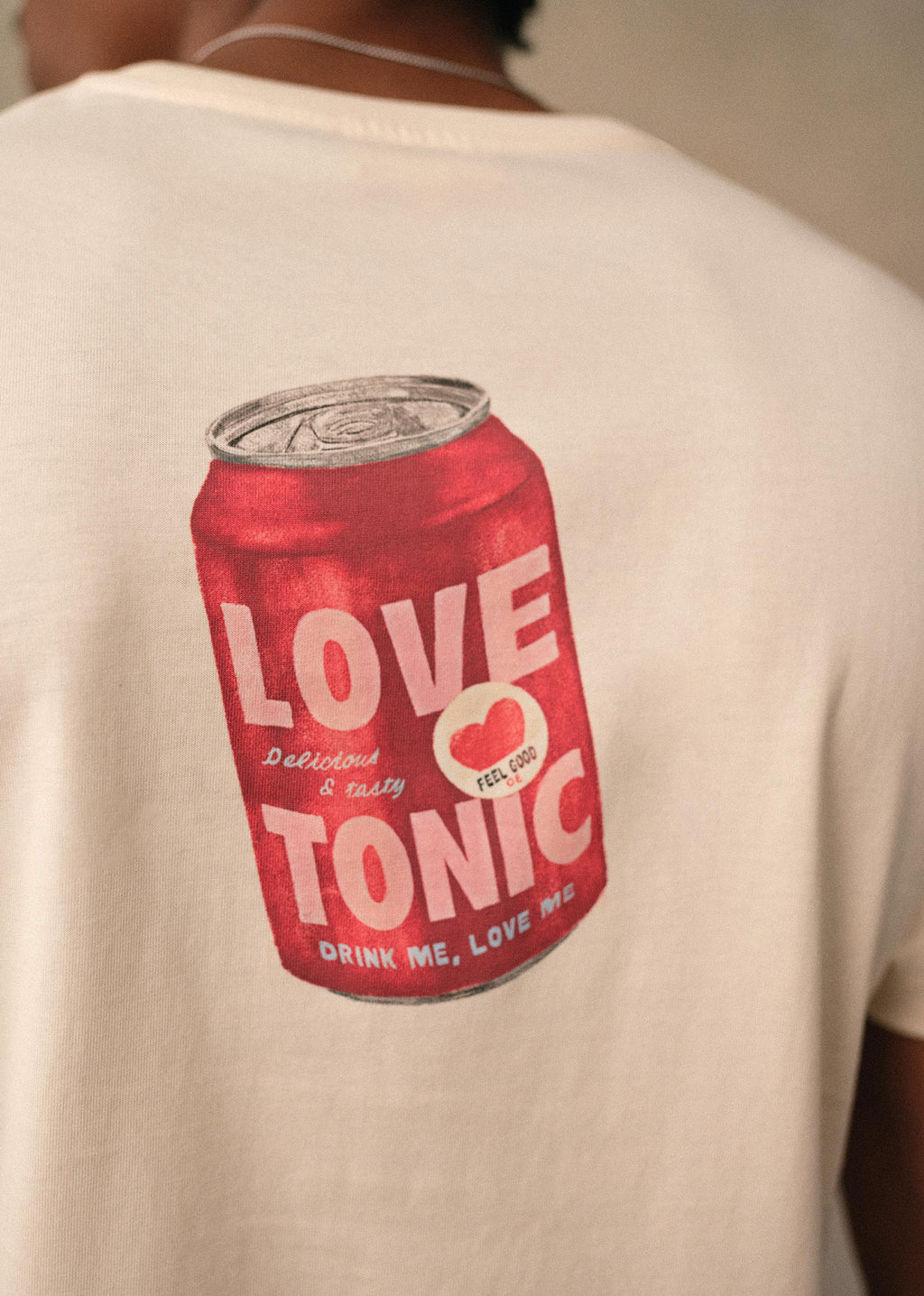 T-Shirt Canette Love Tonic - Écru