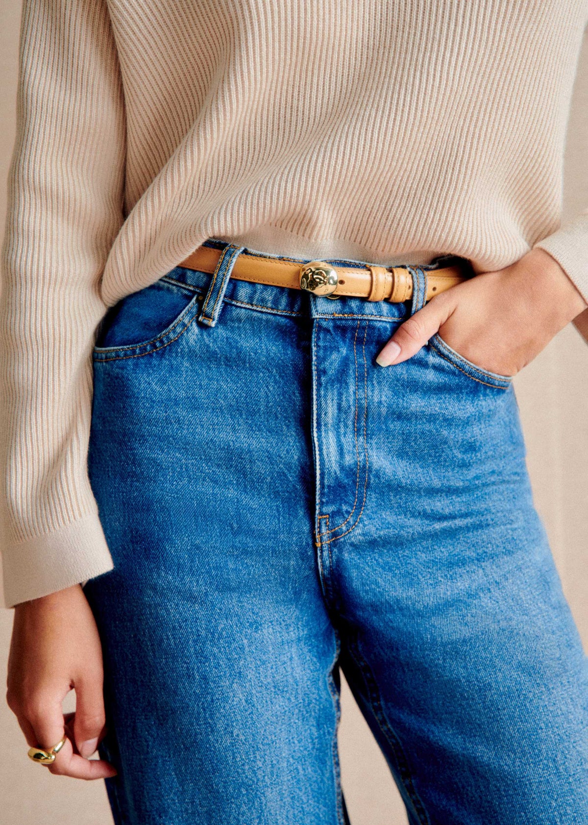 Ceinture Lisa - Miel Lisse