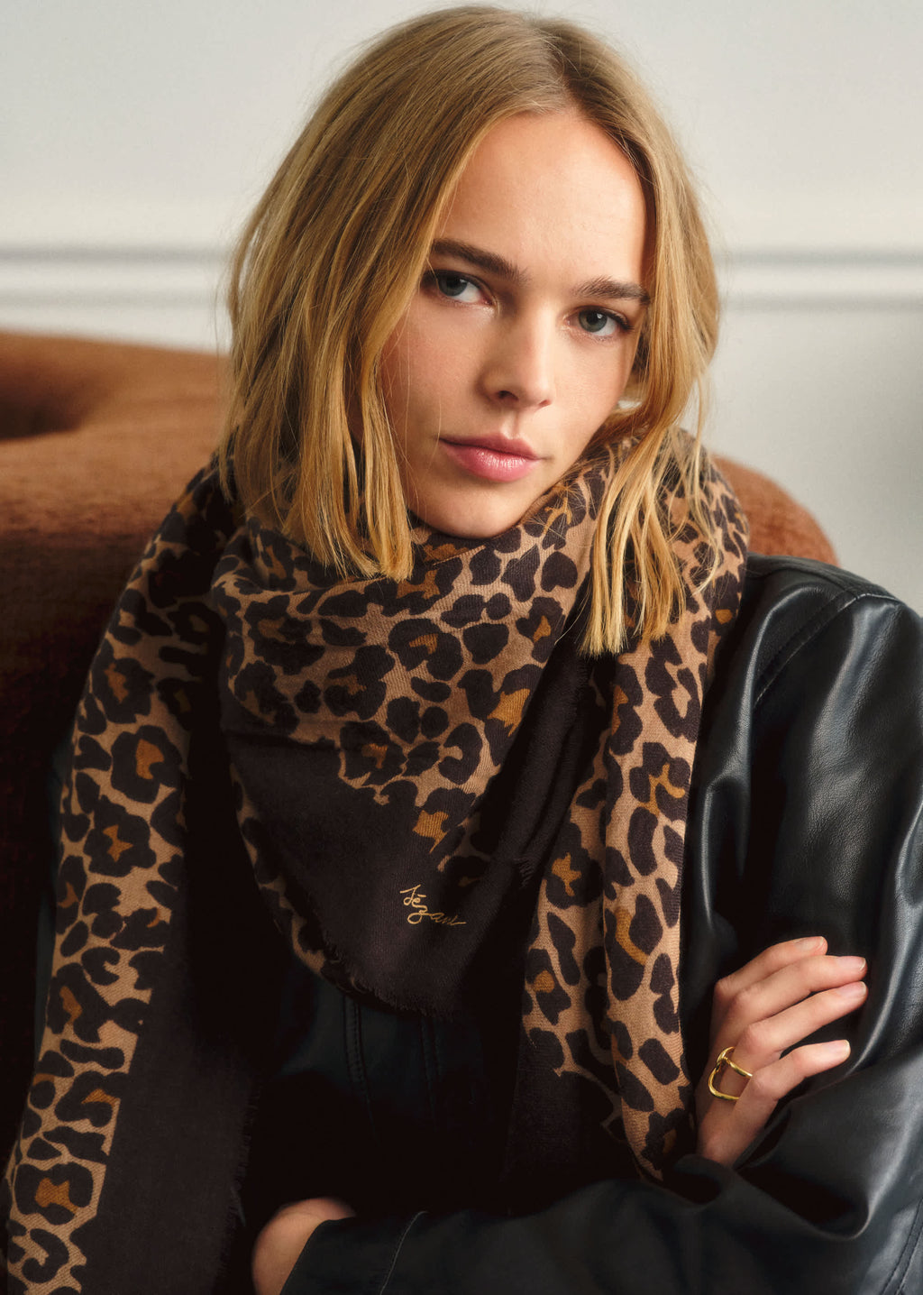Etole Pio - Imprimé Winter Leopard Brown