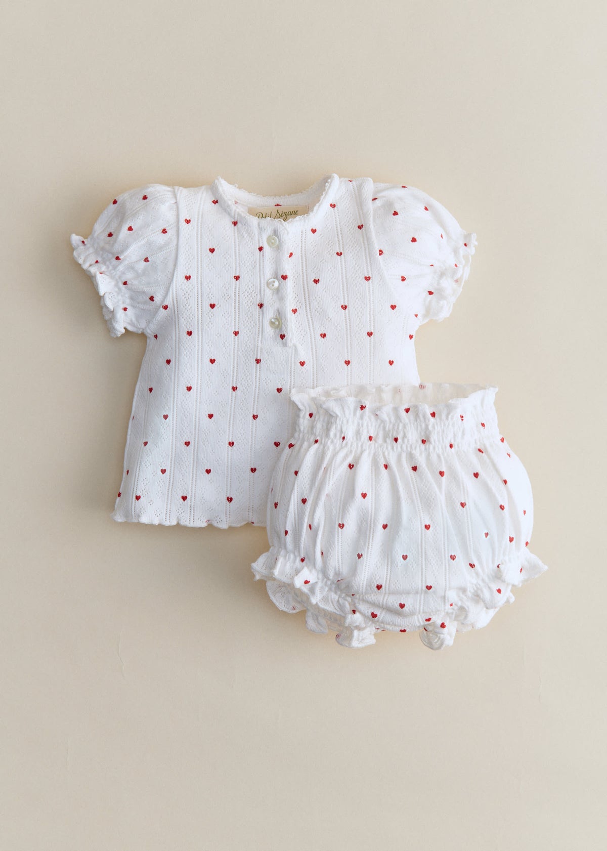 T-Shirt Simone - Imprimé Coeur Rouge