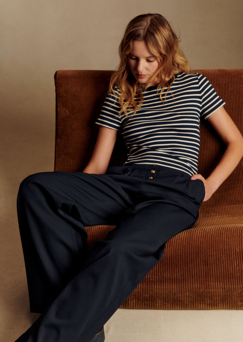 Pantalon Cesar - Marine Foncé