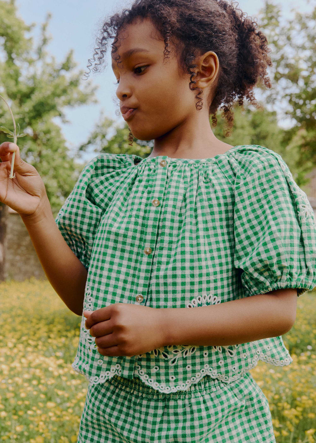 Blouse Amanie - Vichy Vert