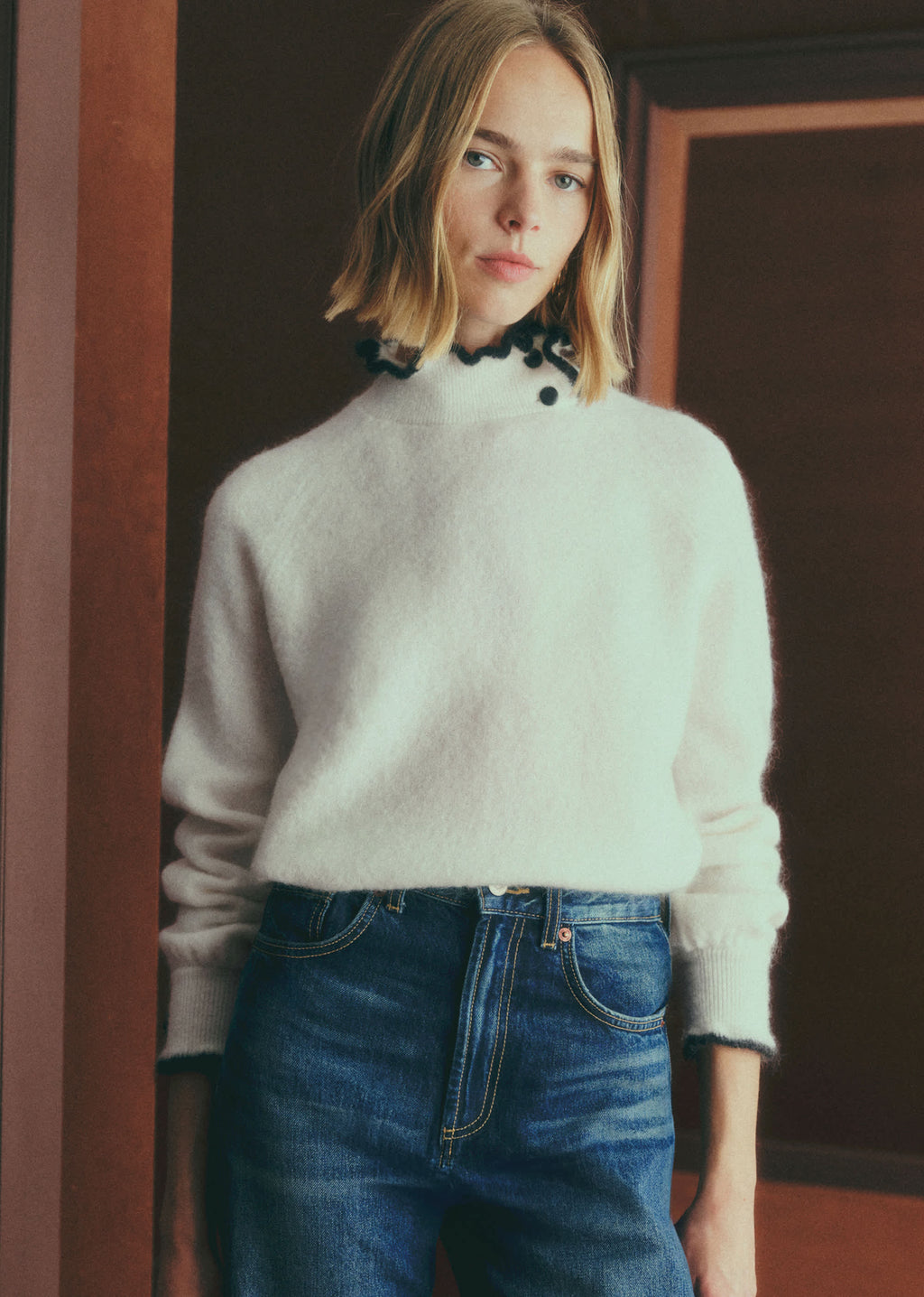 Pull Carlota - Ecru / Noir