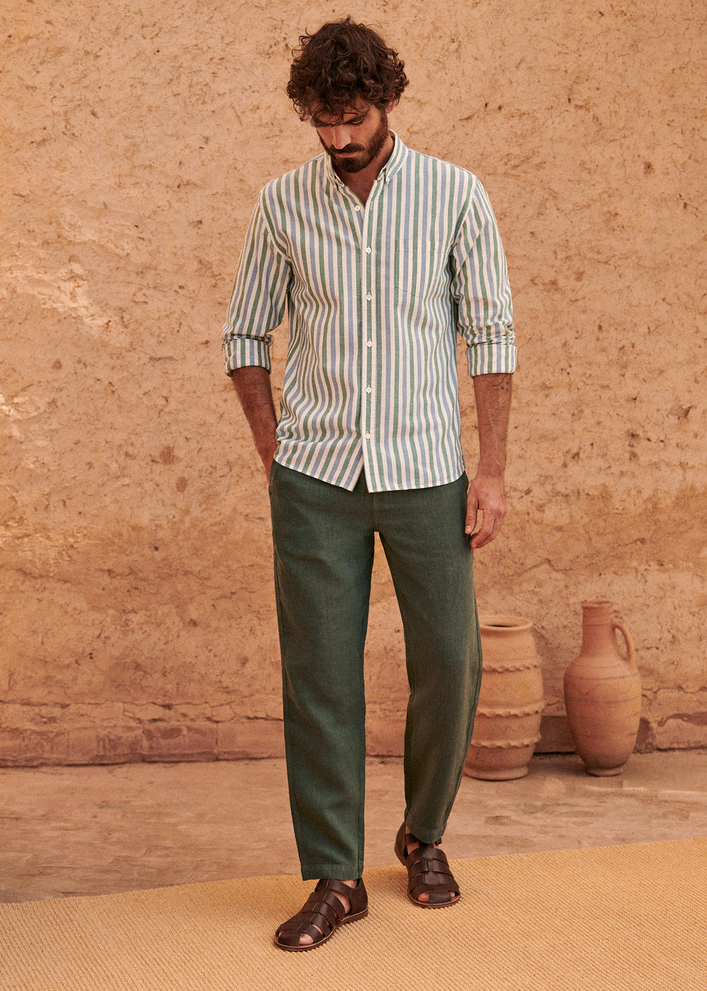Pantalon Shane Lin - Vert Foncé
