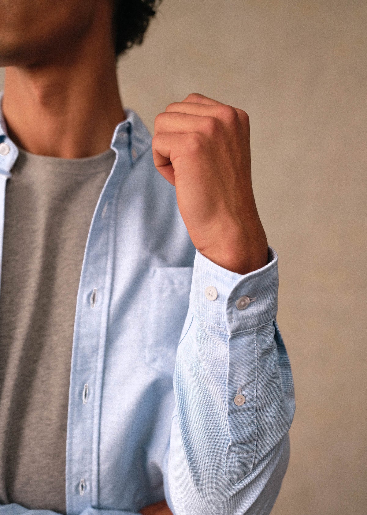 Chemise Charlie Oxford - Bleu Clair