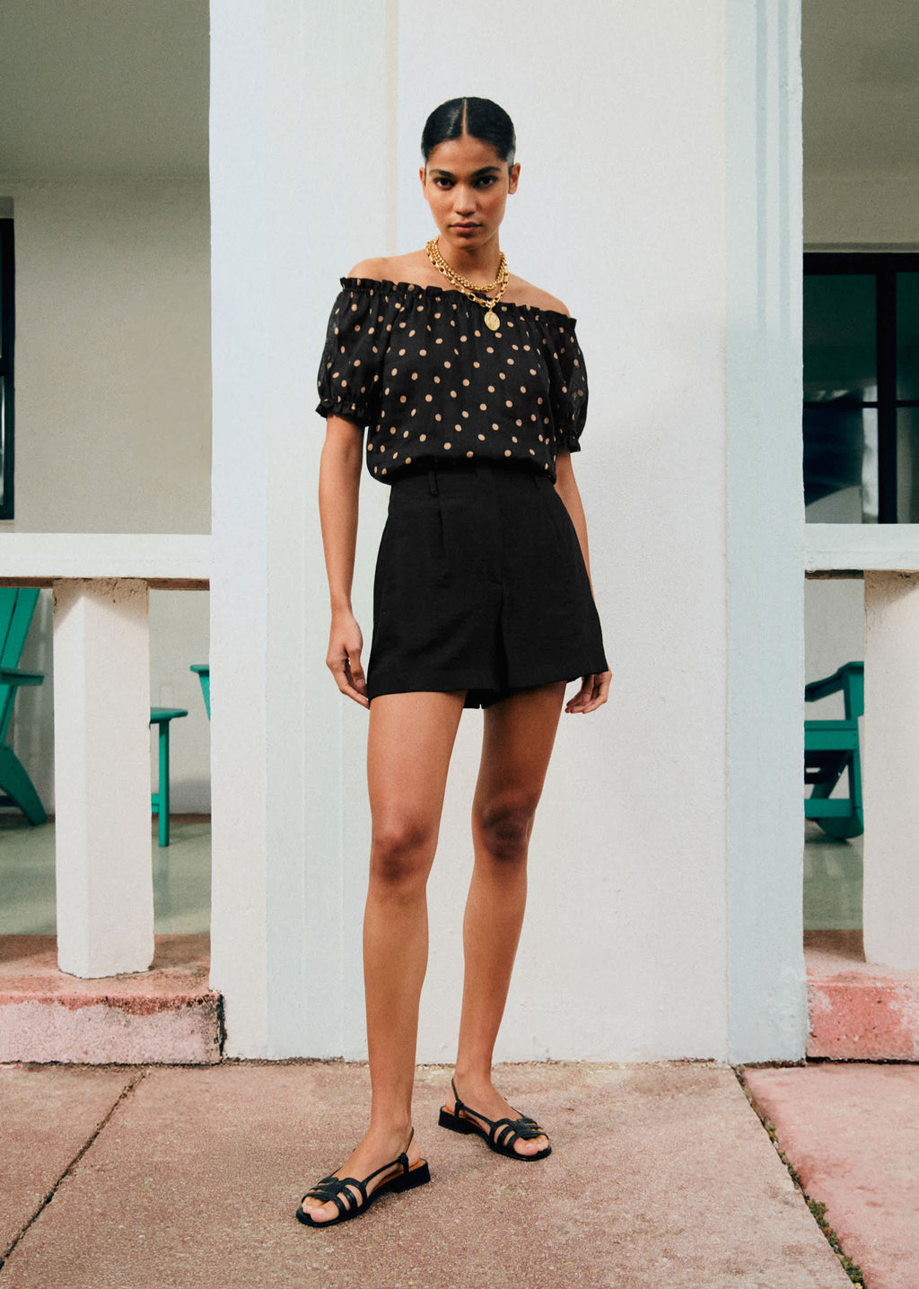 Sandales Low Josepha - Noir Vintage