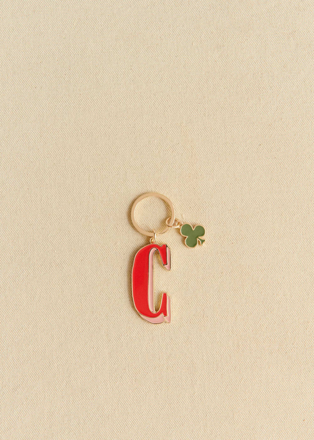 Porte-Clé Abécédaire - Lettre C - Rouge