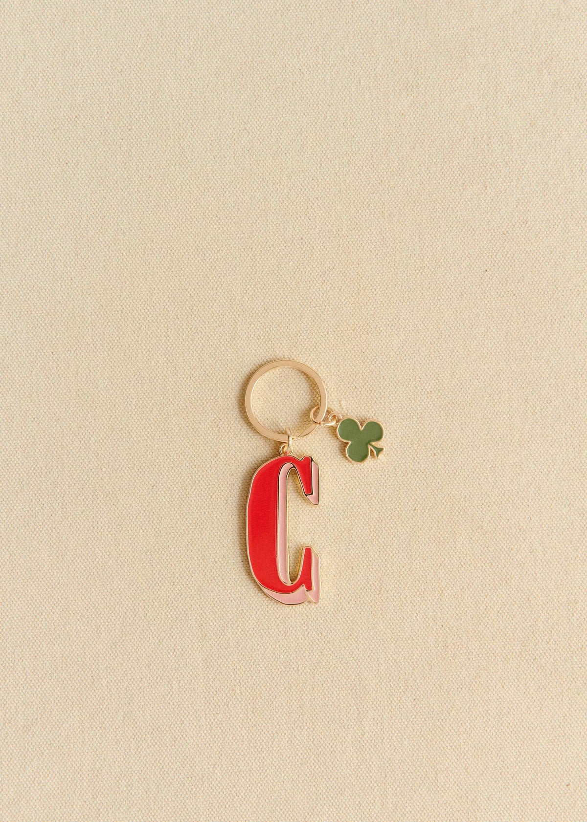 Porte-Clé Abécédaire - Lettre C - Rouge