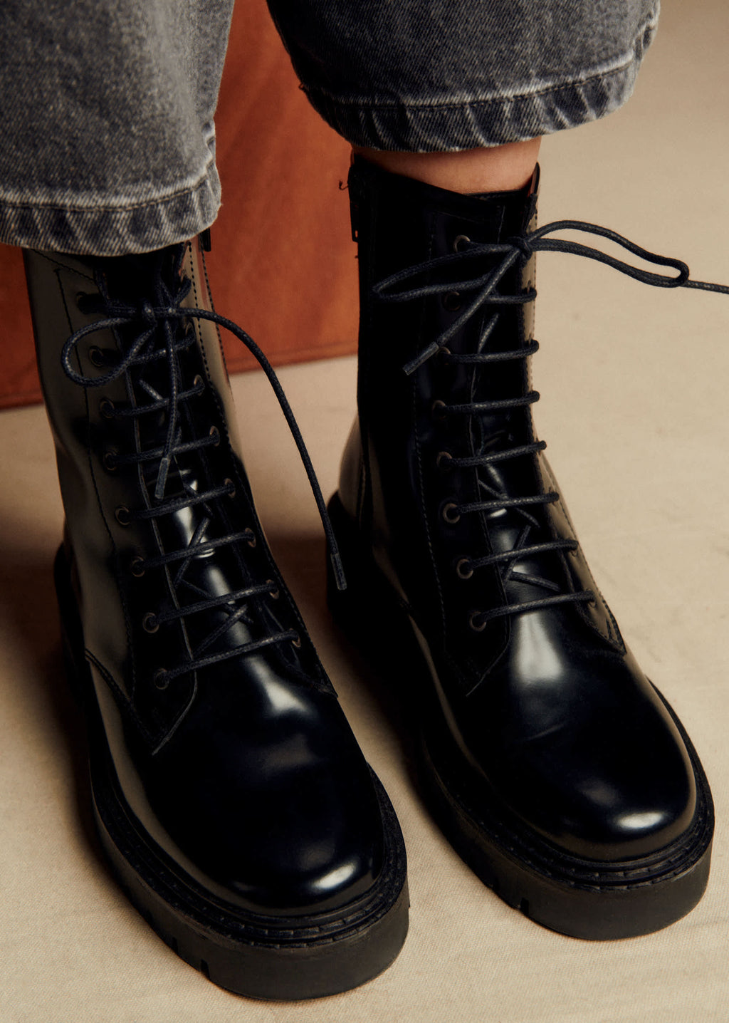 Bottines Low Ashley - Noir Glacé