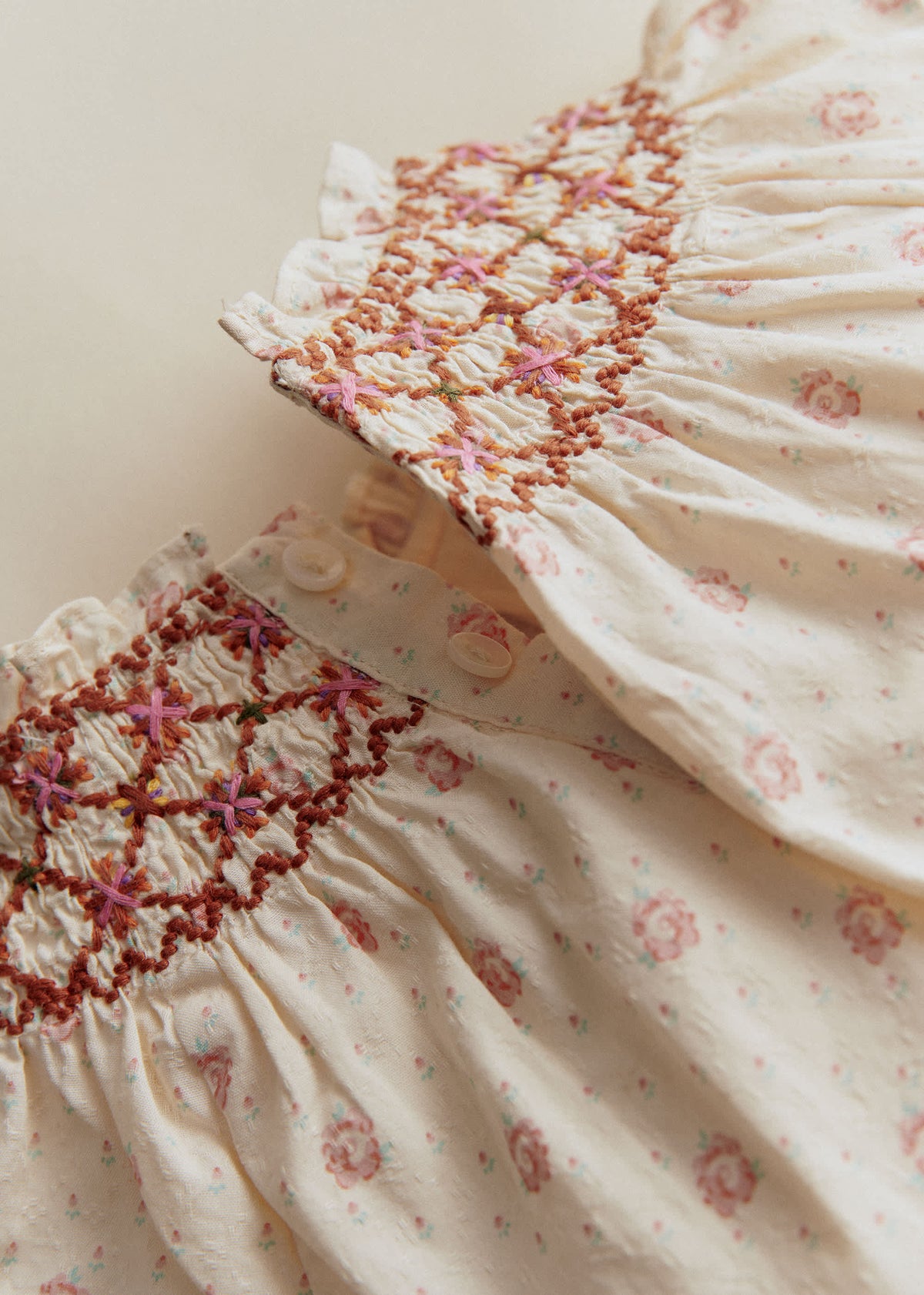 Barboteuse Mathilde - Imprimé Mini Roses