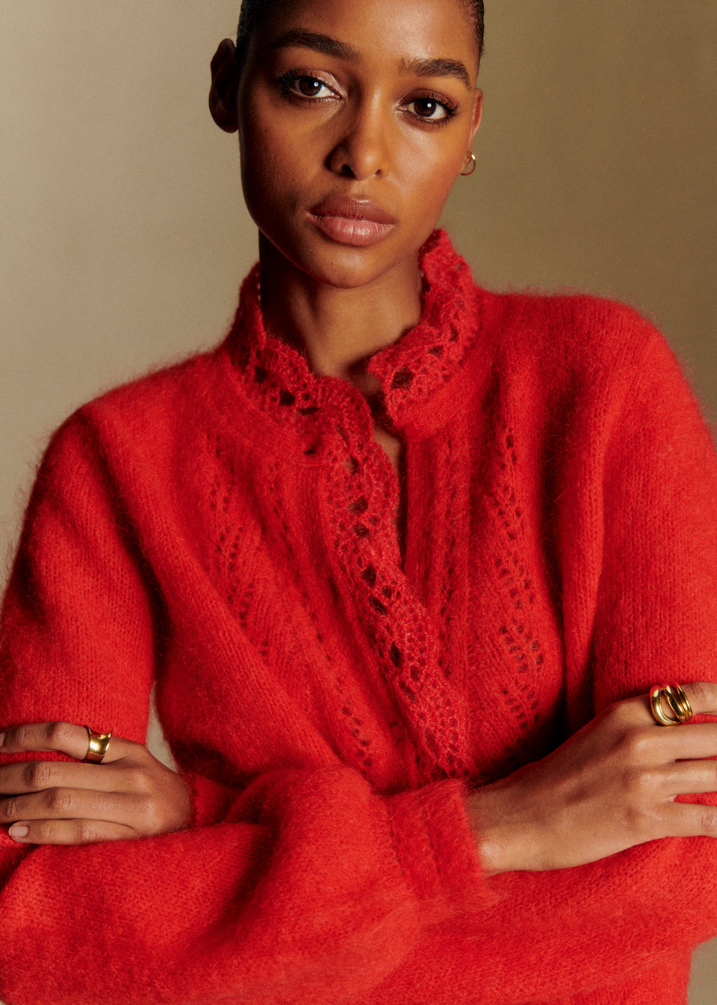 Gilet Angie - Rouge