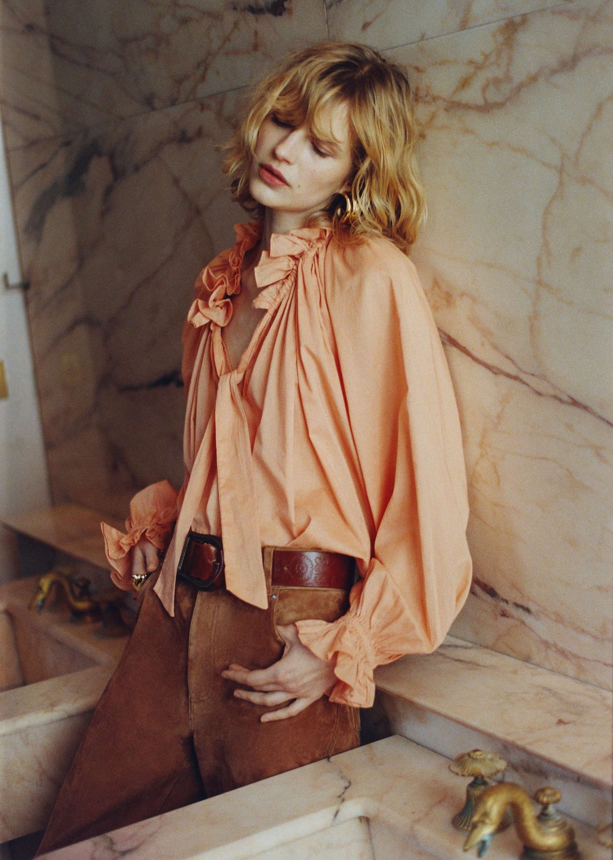 Blouse Batia - Pêche