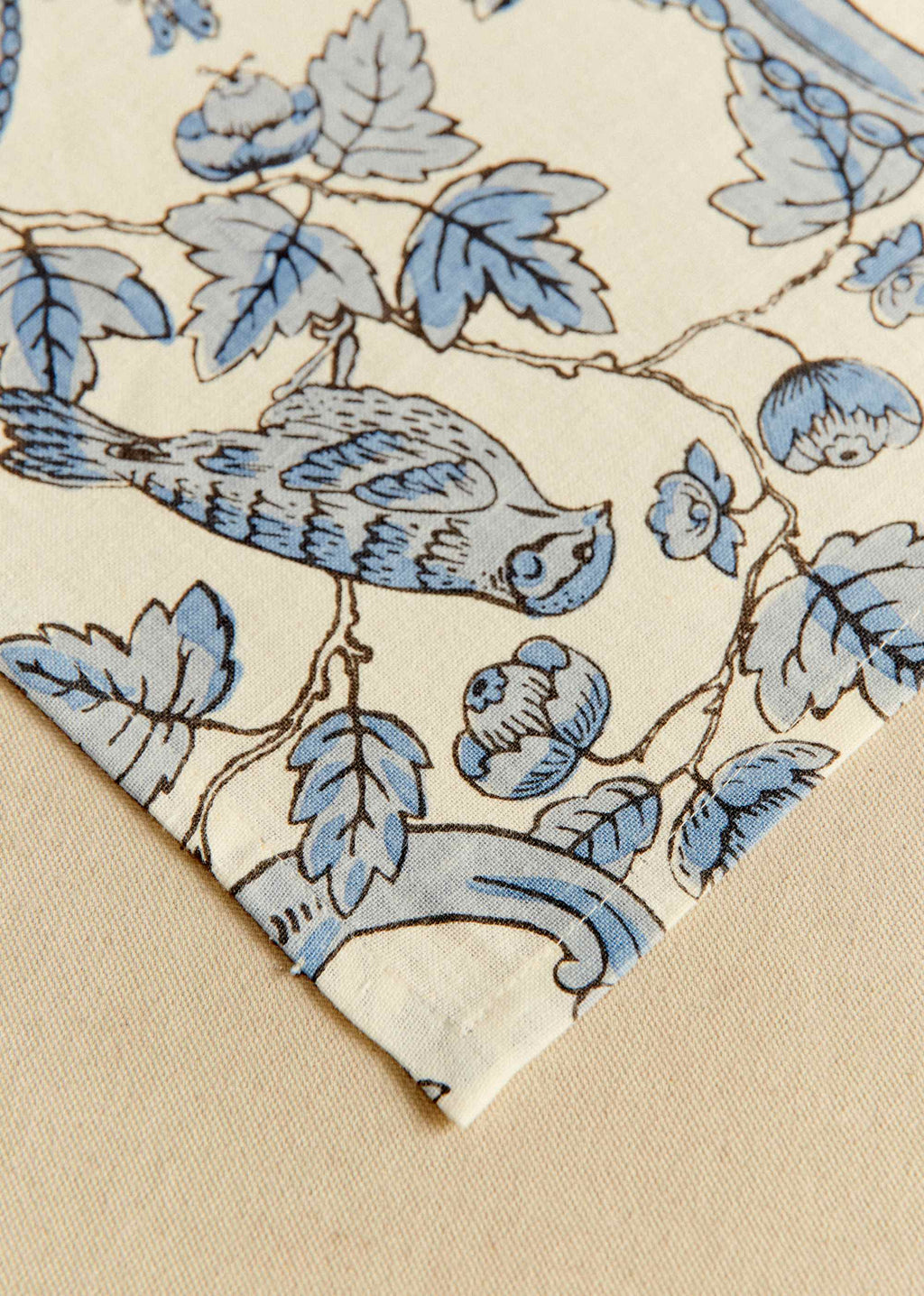 Nappe - Sézane x Antoinette Poisson - Imprimé Oiseaux Bleus