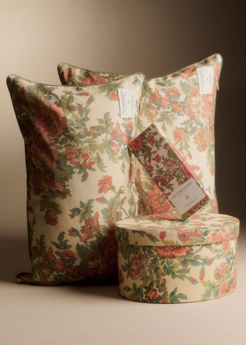 Boîte rangement ovale - petit modèle - Imprimé Bouquet Floral