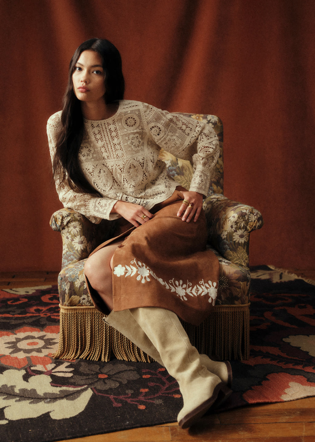 Blouse Jorden - Sézane x Baziszt - Ecru