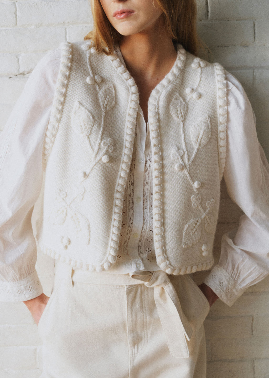 Gilet Nate - Sézane X Sea NY - Ecru