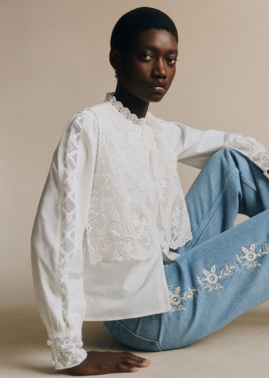 Chemise Beryl - Sézane x SEA NY - Ecru
