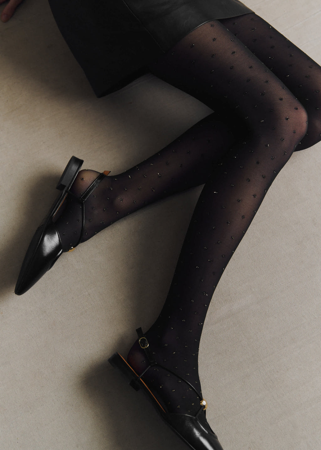 Collants - Plumetis Doré / 40D