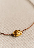 Bracelet Cléo - Chocolat - Lettre R