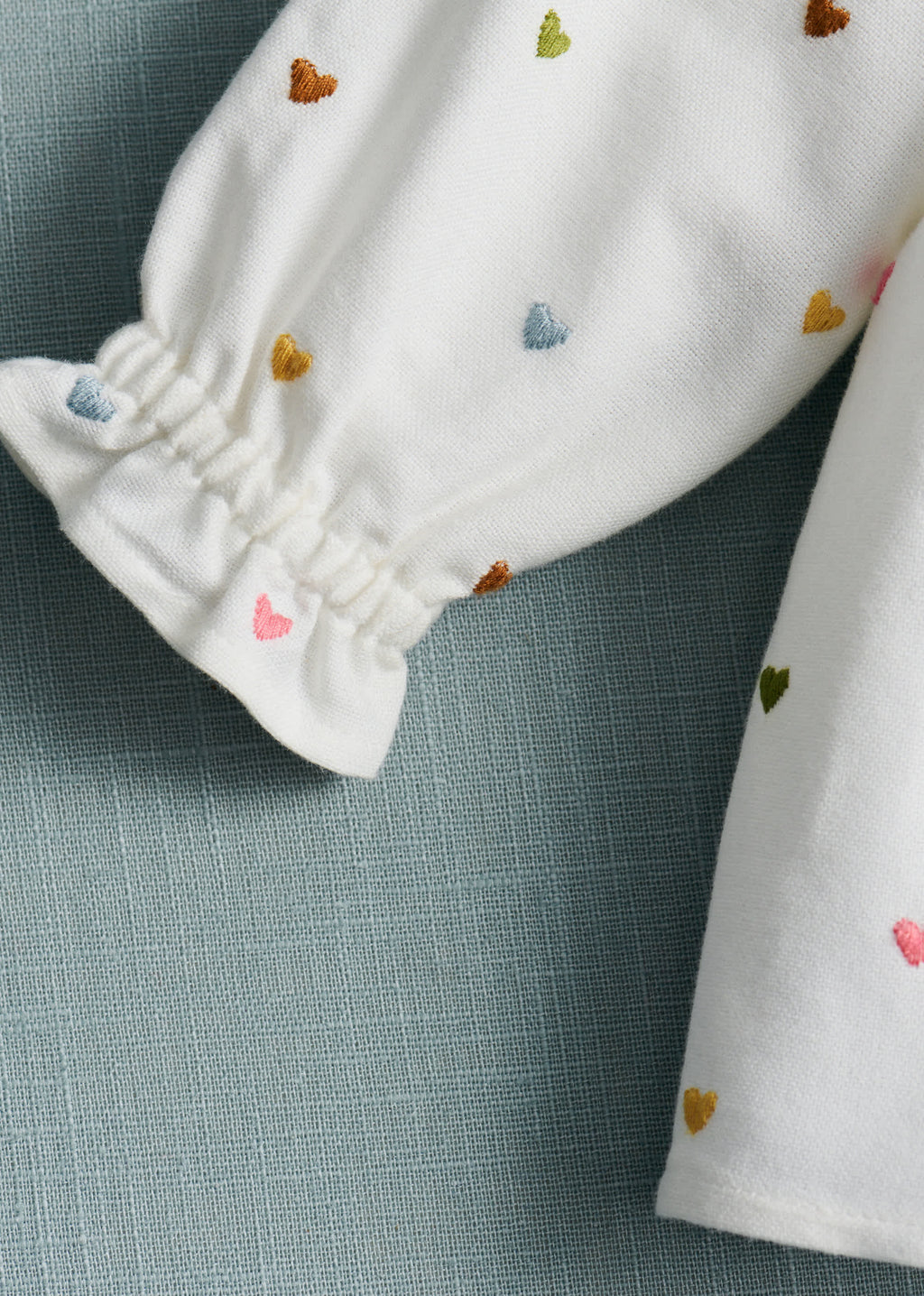 Blouse Adeline - Blanc / Broderies Multico