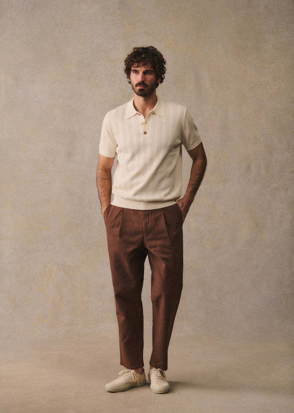 Polo Maille Rio - Écru