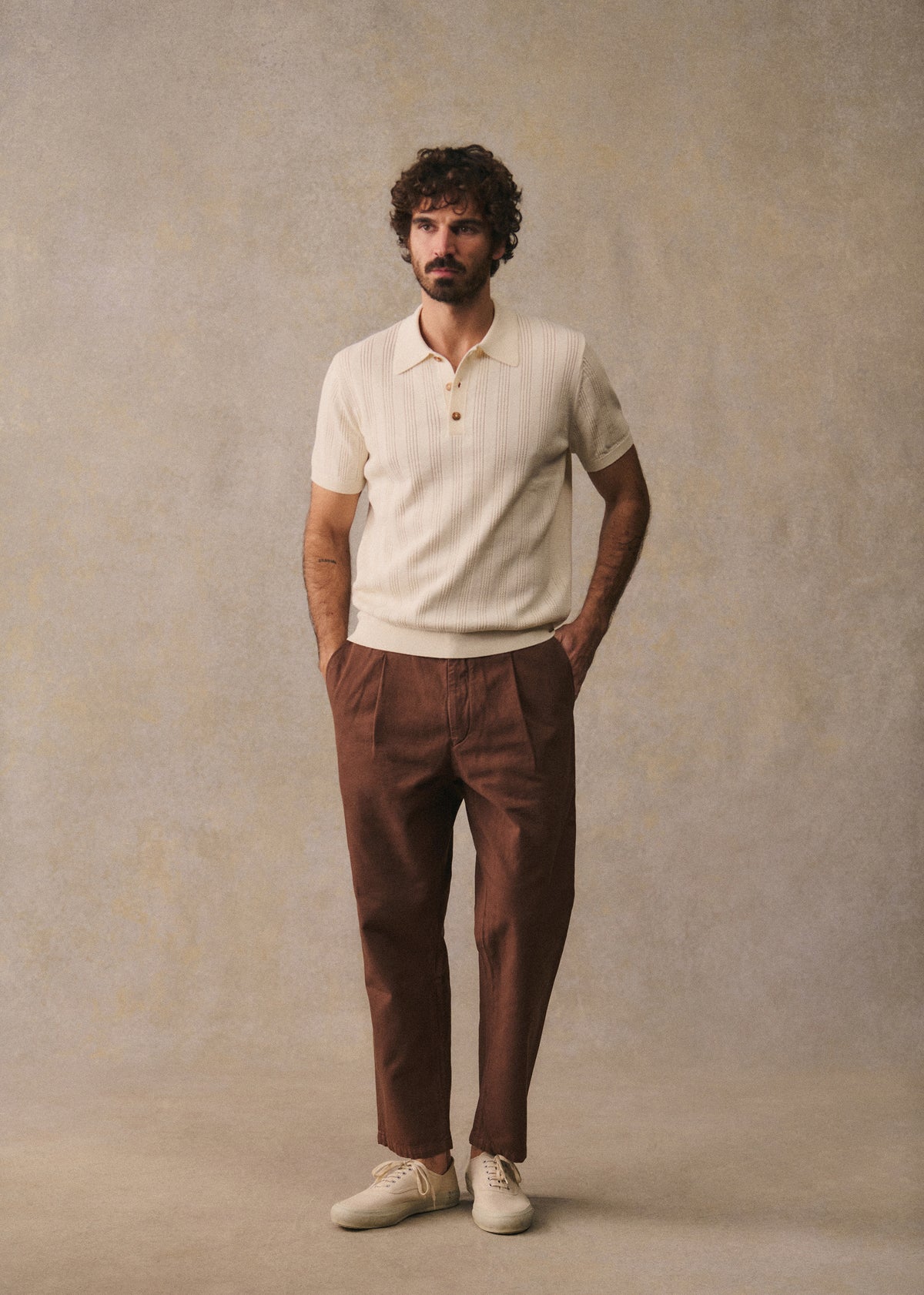 Polo Maille Rio - Écru